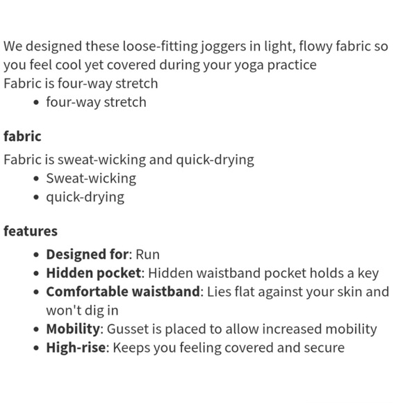 Lululemon Sun Setter Joggers Size 12 Lightweight Black - Picture 16 of 16